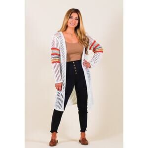 NWOT Pol lightweight open weave duster sz Sm